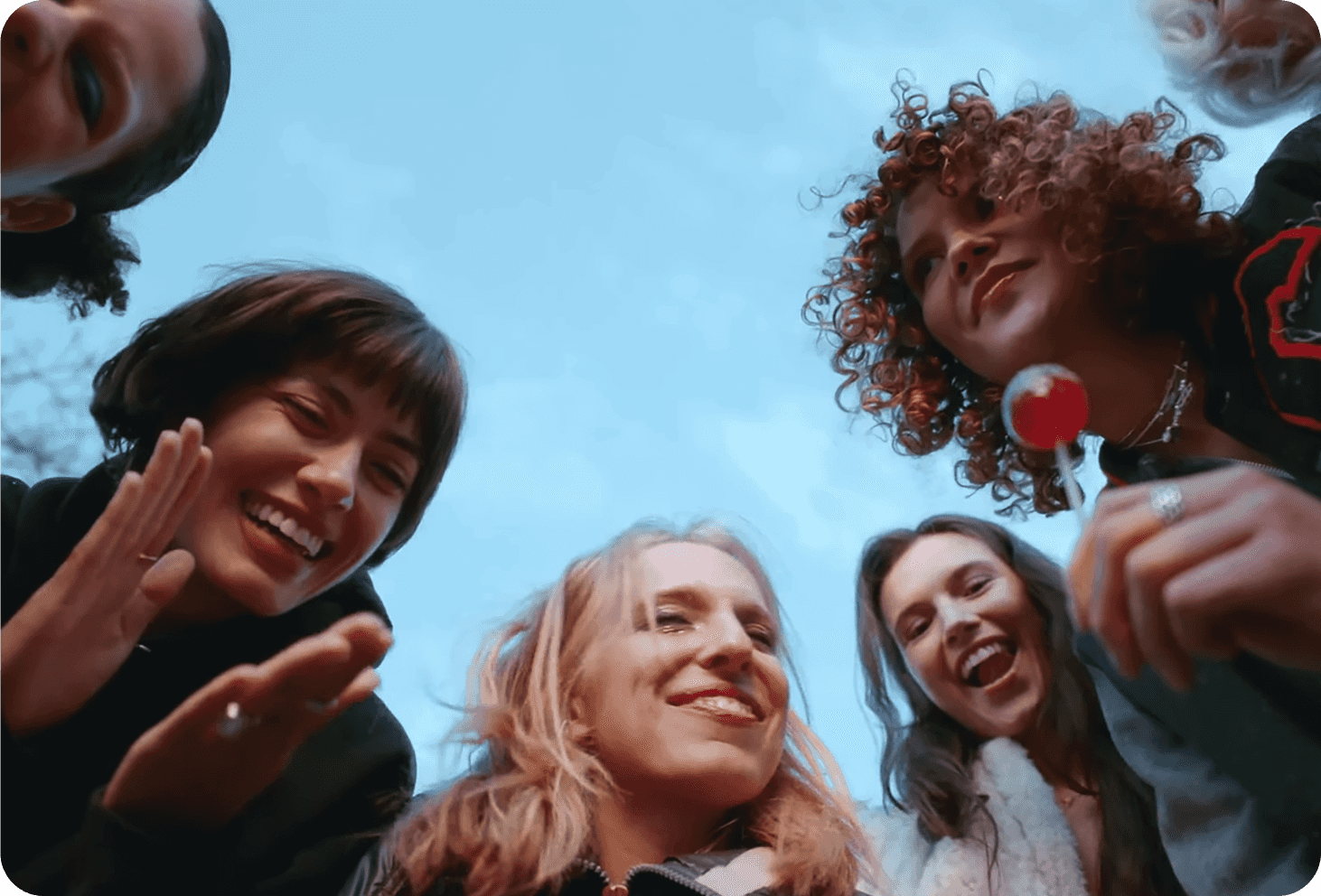 Group of women in a huddle